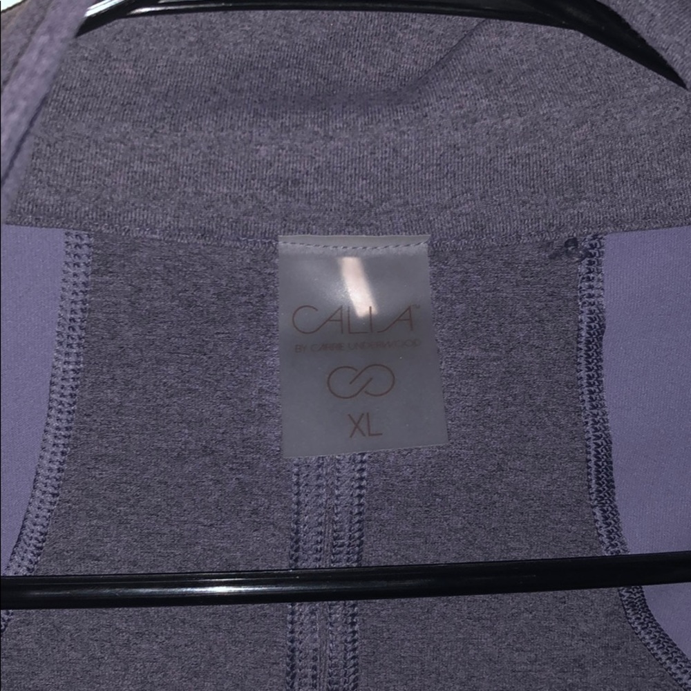 Purple Calla Mesh Panel Workout Jacket - Picture 5 of 7